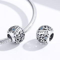 March Birthstone Charm - Lullaboo