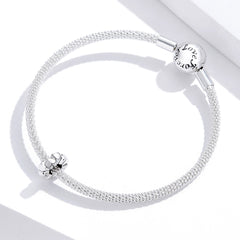 Silver Heart Spacer Charm