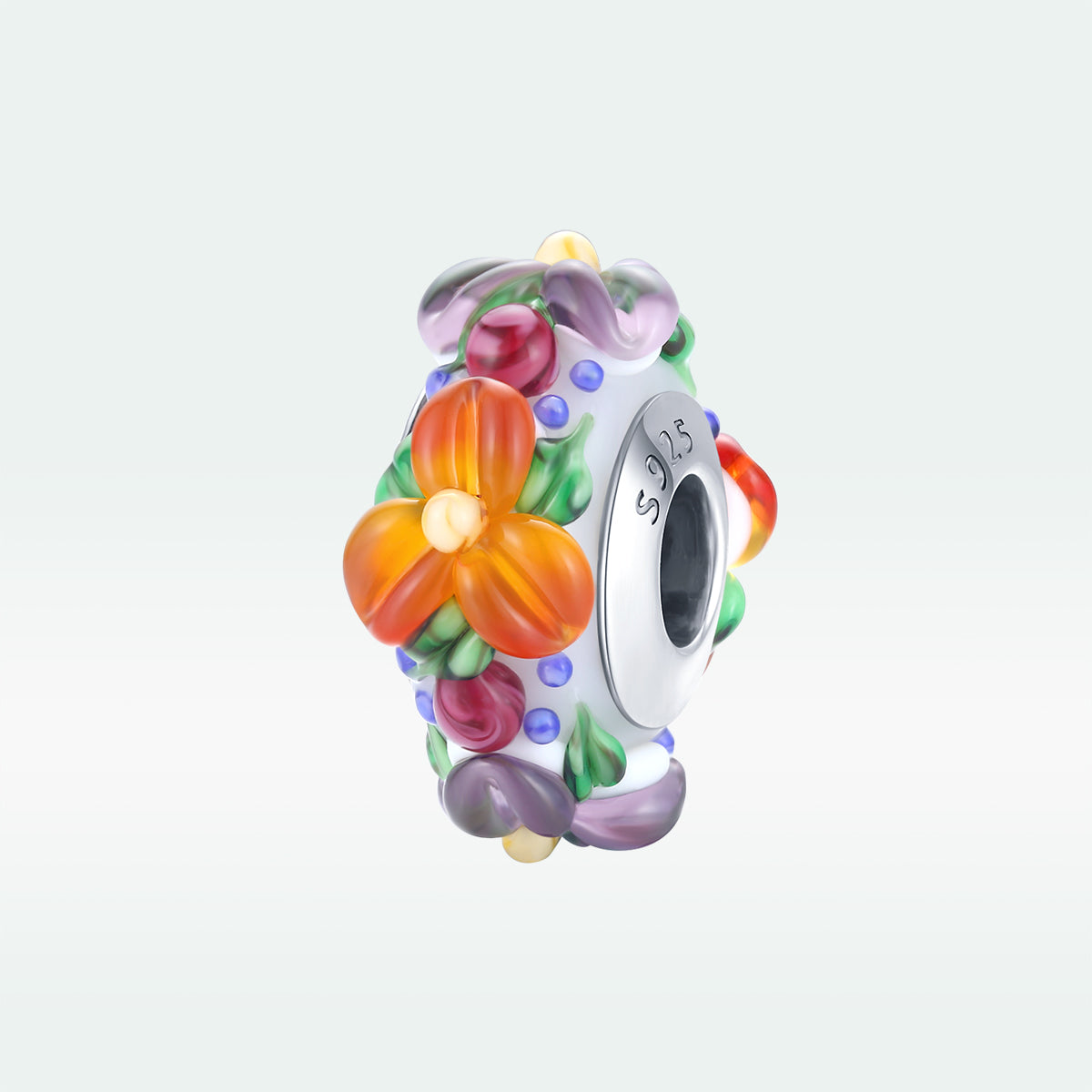 Floral Glass Bead - Lullaboo