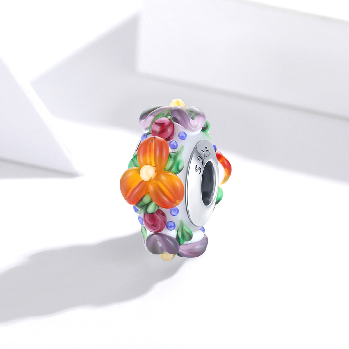 Floral Glass Bead - Lullaboo