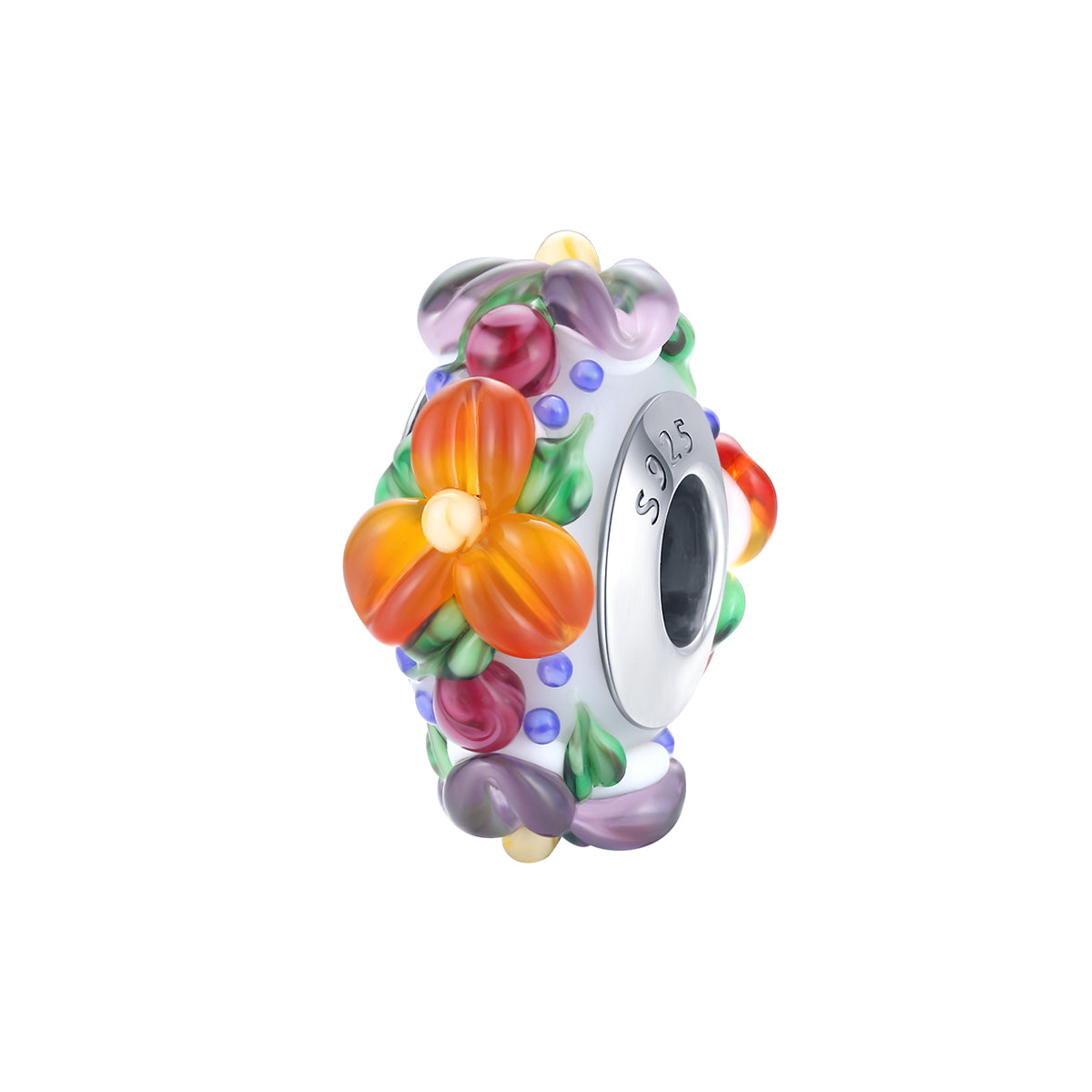 Floral Glass Bead - Lullaboo