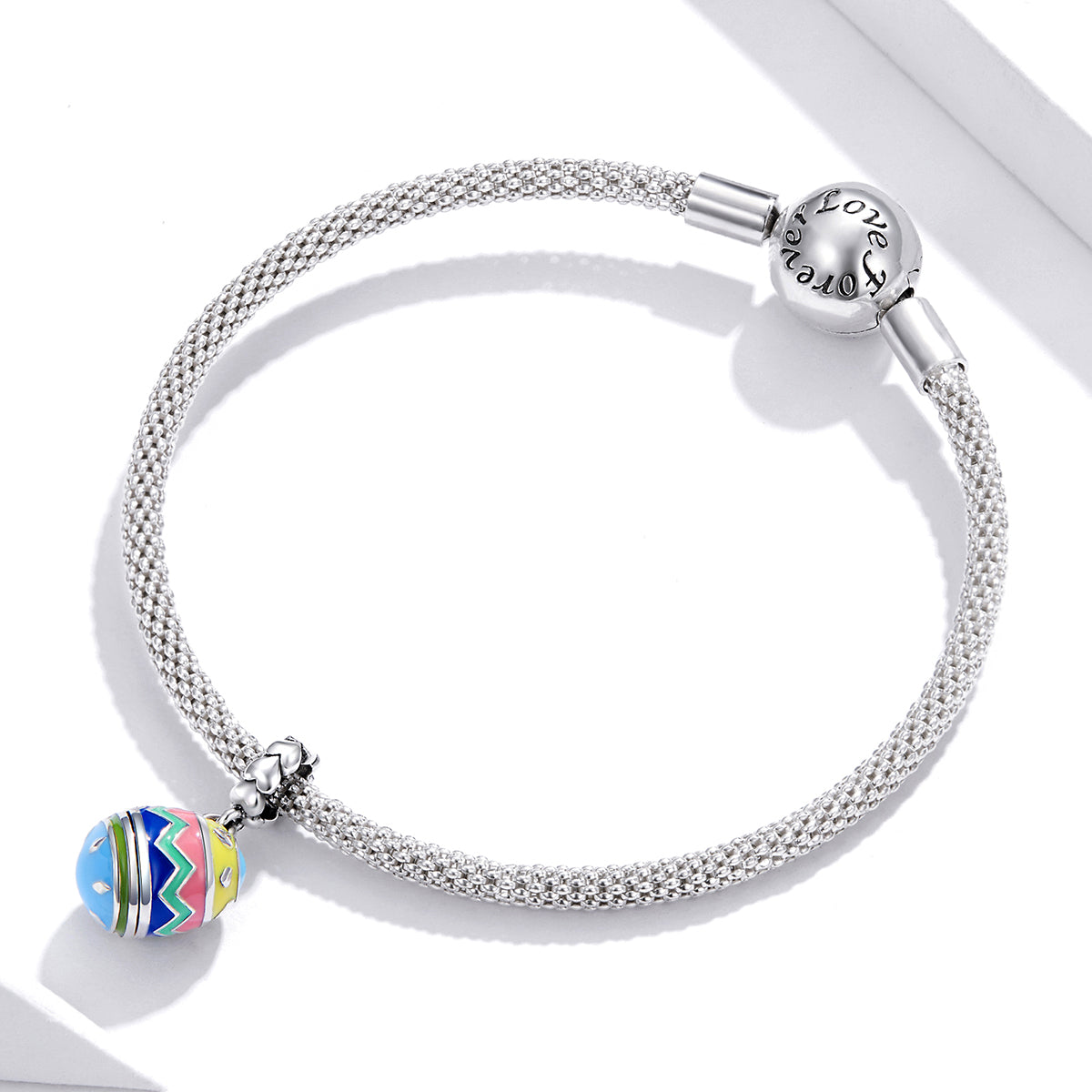 Colourful Easter Egg Dangle Charm - Lullaboo