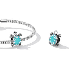 Aqua Turtle Charm