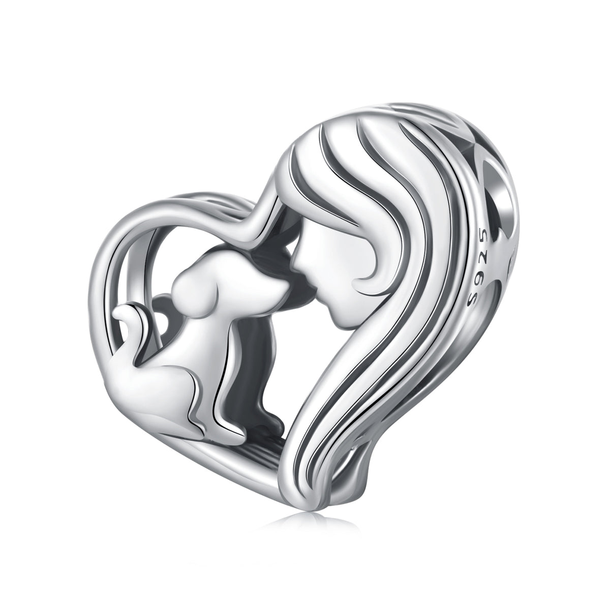 Dog Lover Heart Charm