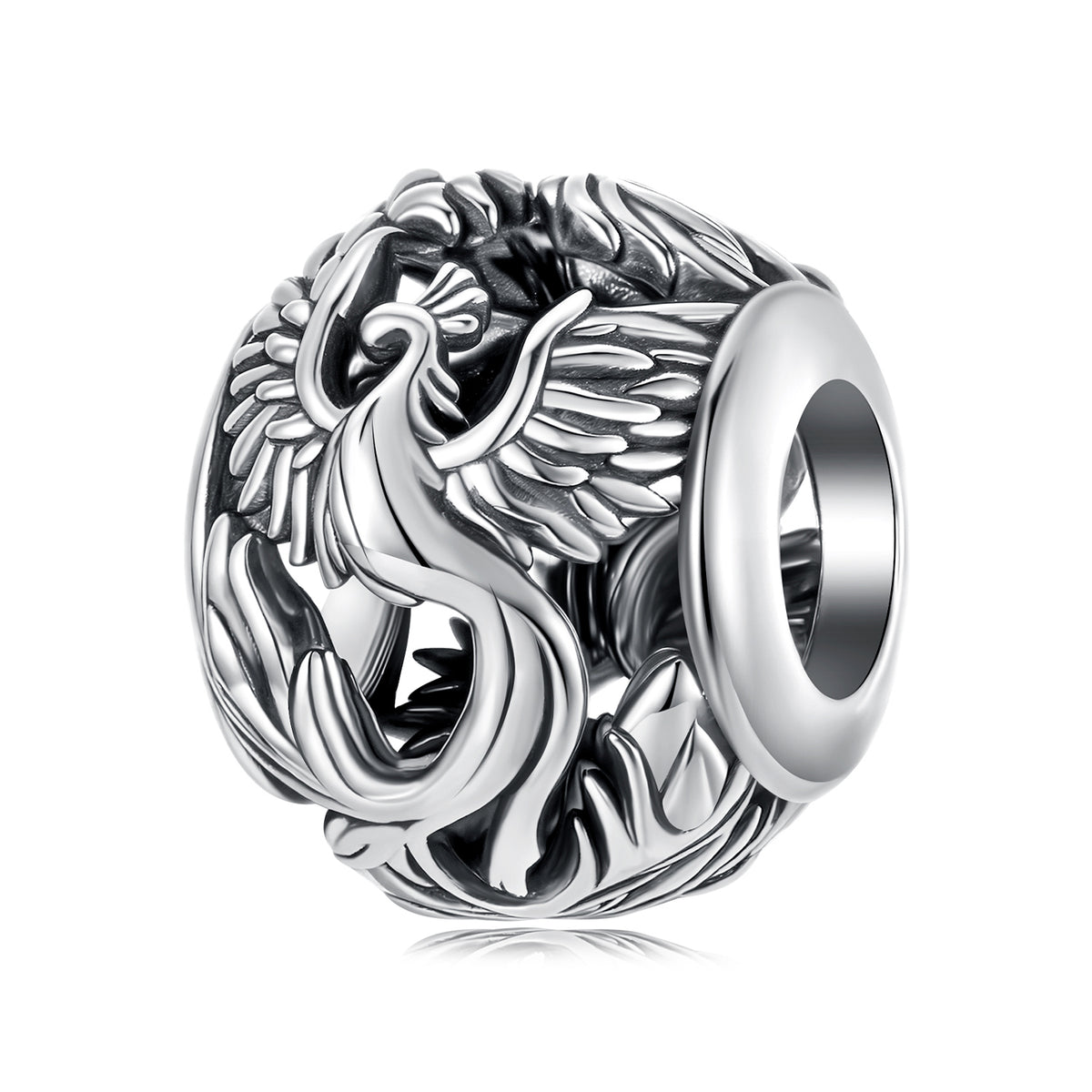 Flying Phoenix Charm