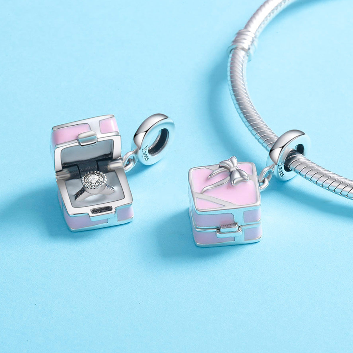 Engagement Box Charm