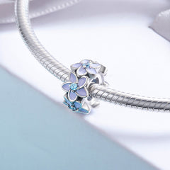 Lavender Flowers Spacer Charm - Lullaboo