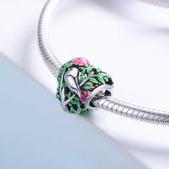 Bird Garden Heart Charm - Lullaboo