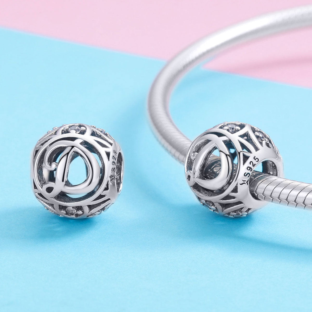 Classic Letter D Charm - Lullaboo