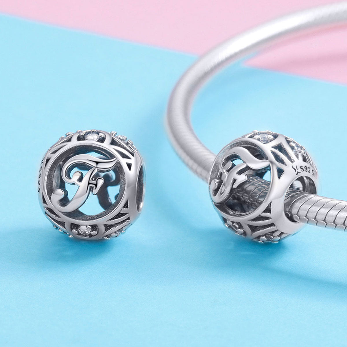 Classic Letter F Charm - Lullaboo