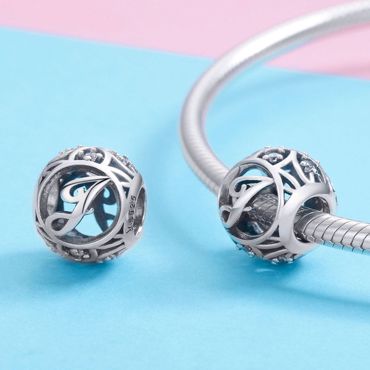 Classic Letter J Charm - Lullaboo