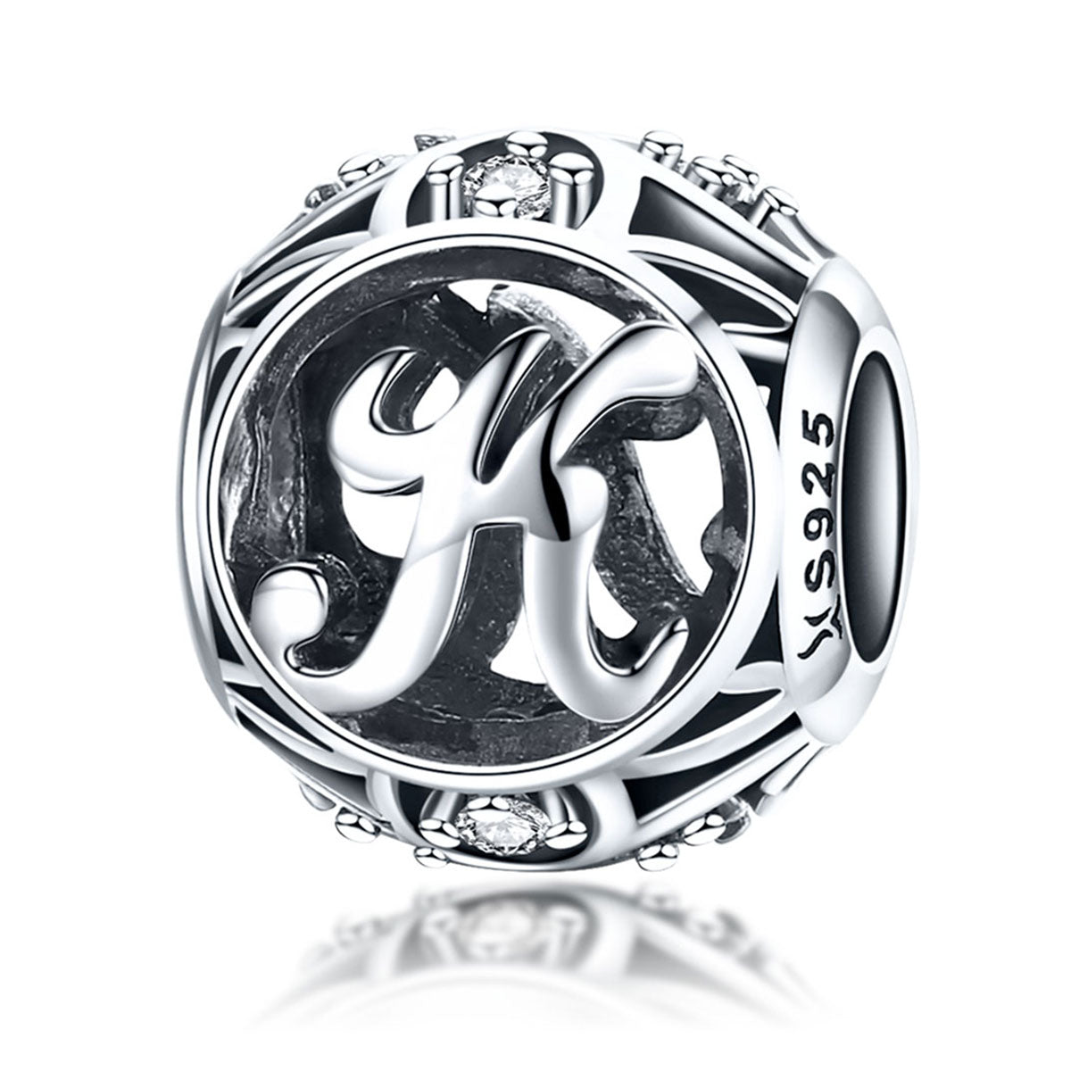 Letter K Pandora Charm NZ | Lullaboo