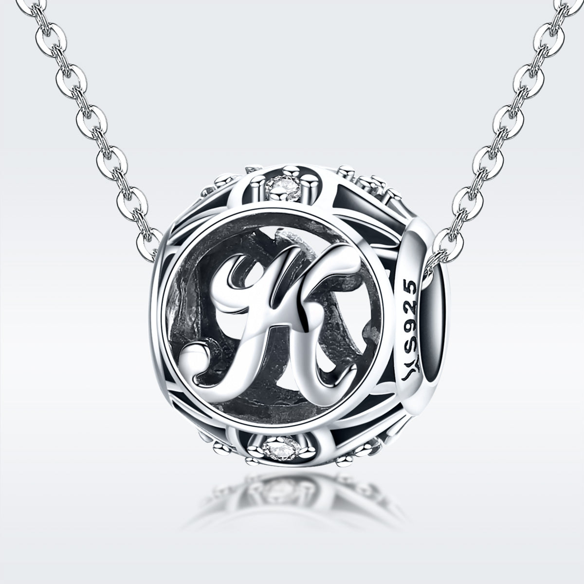 Classic Letter K Charm - Lullaboo