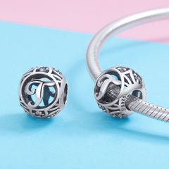 Classic Letter T Charm - Lullaboo
