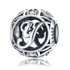 Letter Y Pandora Charm NZ | Lullaboo