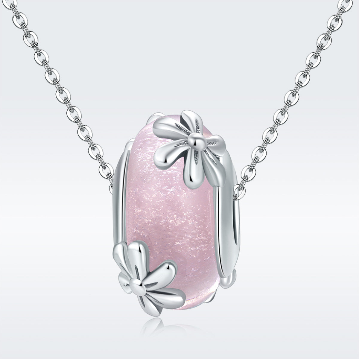 Pink Daisy Glass Bead - Lullaboo