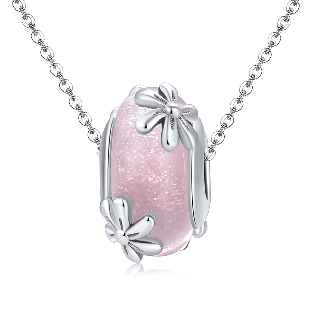 Pink Daisy Glass Bead - Lullaboo