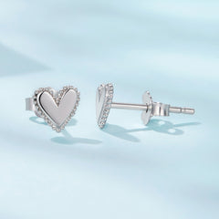 Mini Heart Stud Earrings - Lullaboo
