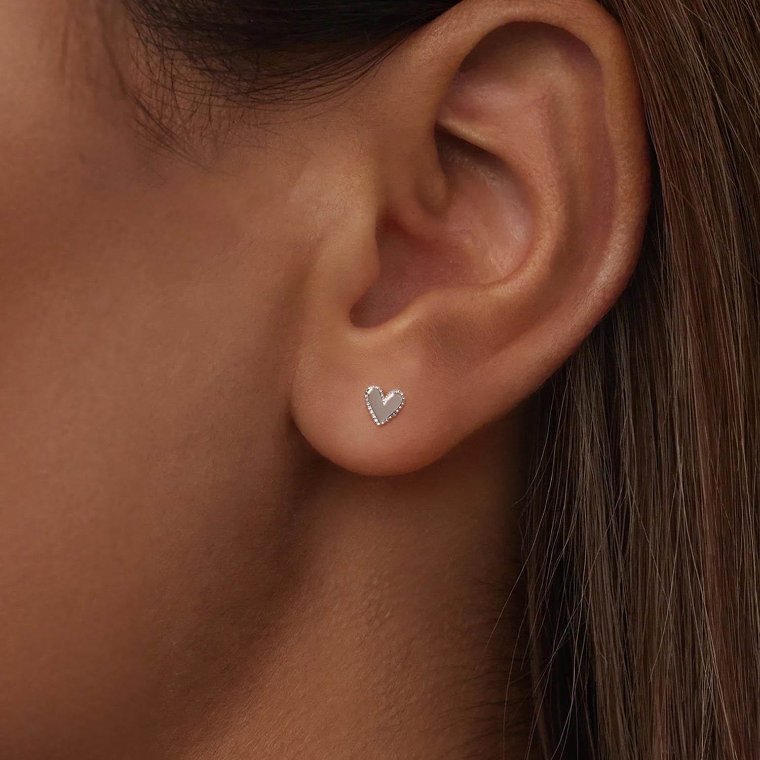 Mini Heart Stud Earrings - Lullaboo