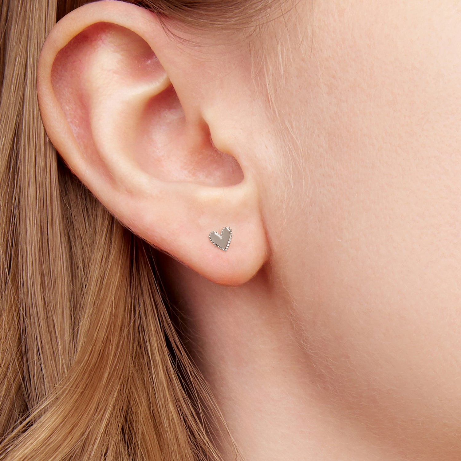 Mini Heart Stud Earrings - Lullaboo