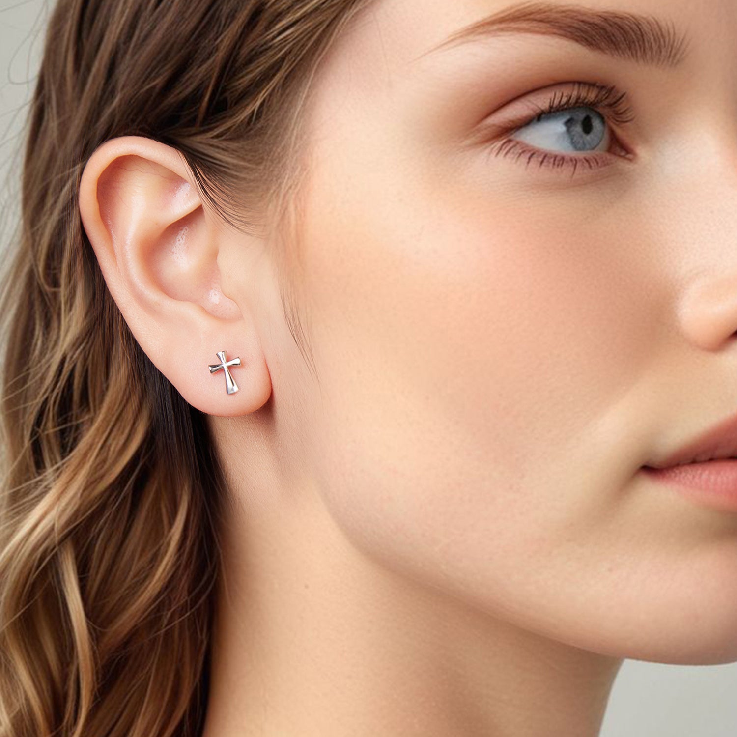 Cross Stud Earrings - Lullaboo