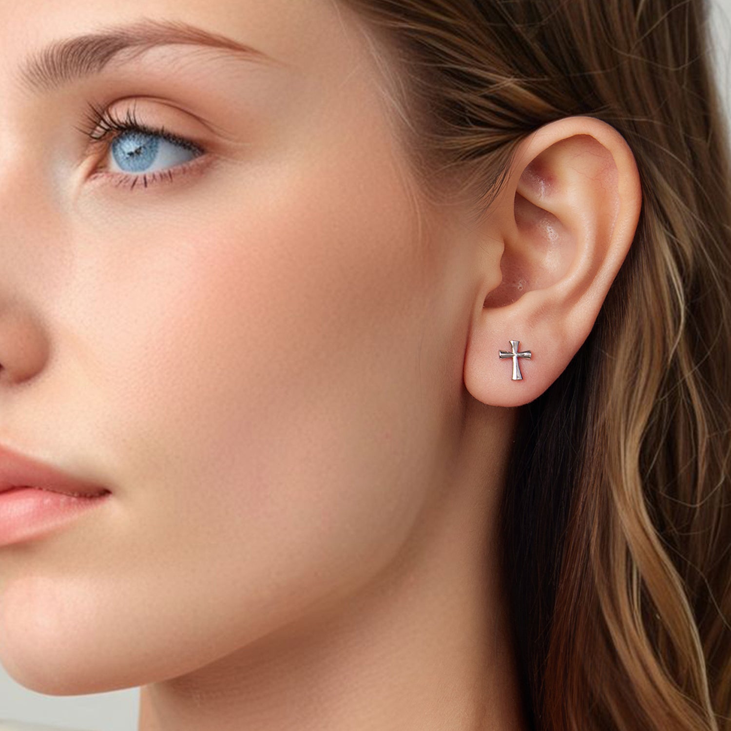 Cross Stud Earrings - Lullaboo