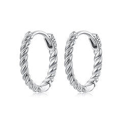 Twisted Hoop Earrings