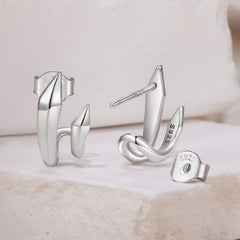 Geometric Double Layer Stud Earrings - Lullaboo