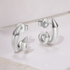 Geometric Double Layer Stud Earrings - Lullaboo