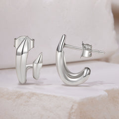Geometric Double Layer Stud Earrings - Lullaboo