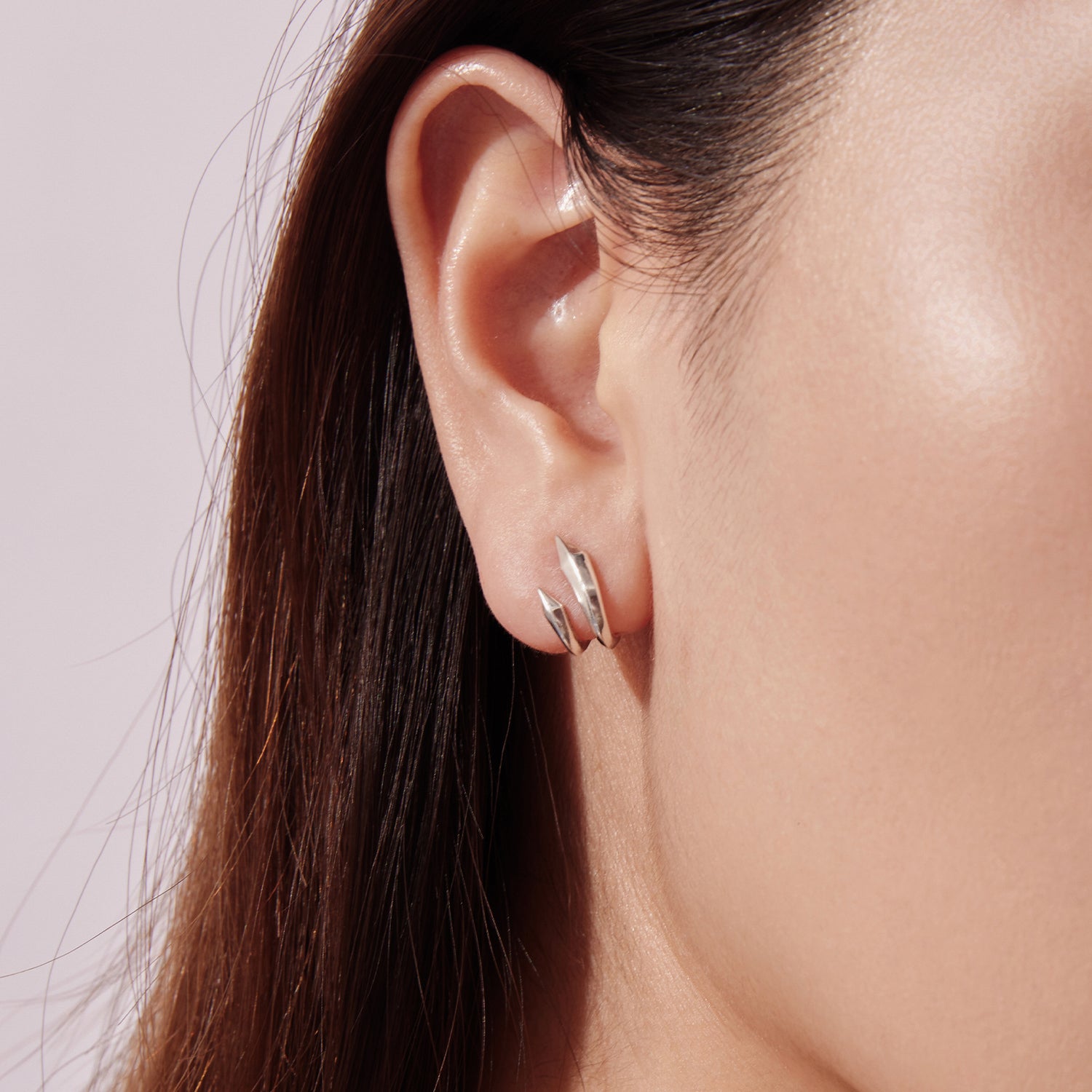 Geometric Double Layer Stud Earrings - Lullaboo