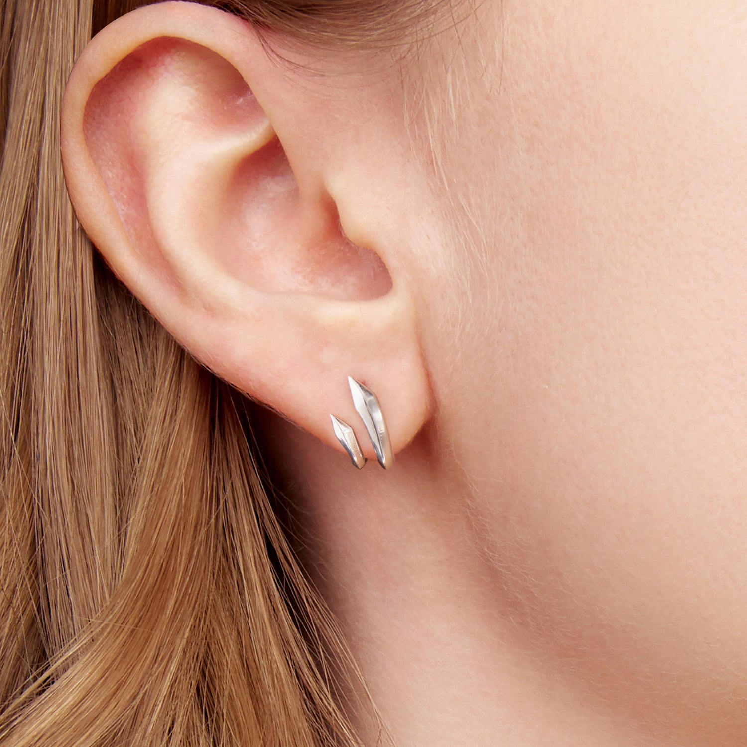 Geometric Double Layer Stud Earrings - Lullaboo