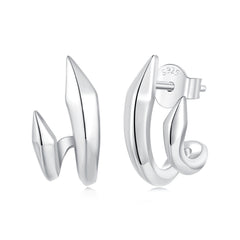 Geometric Double Layer Stud Earrings - Lullaboo