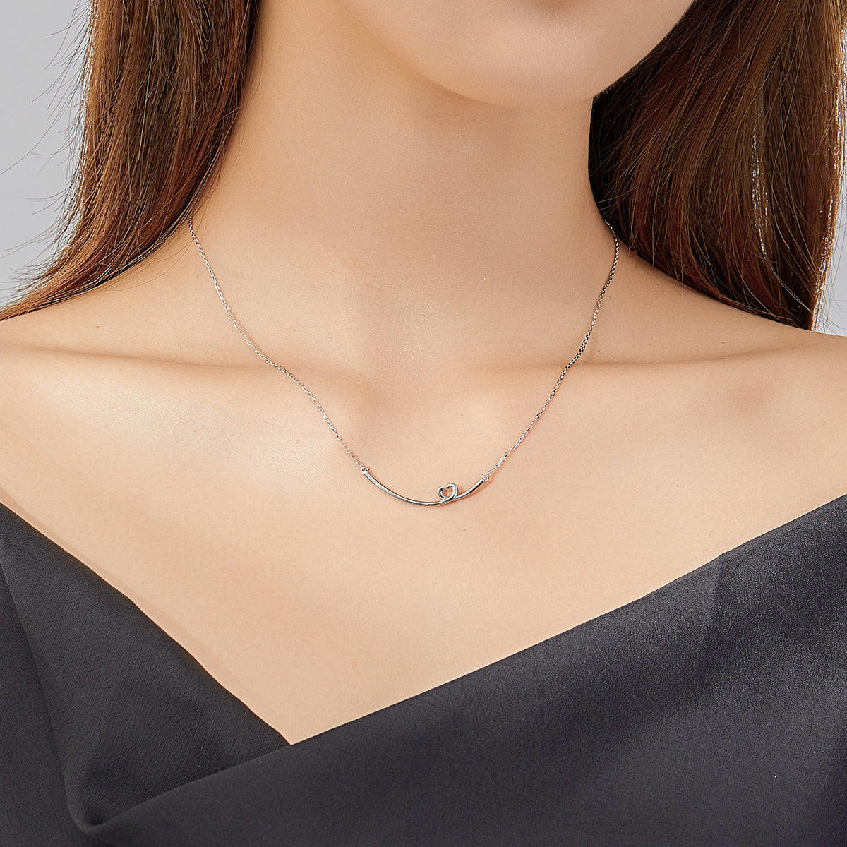 Heart Bar Necklace