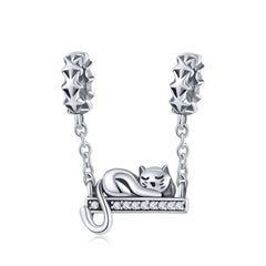 Sleeping Cat Pandora Charm NZ | Lullaboo
